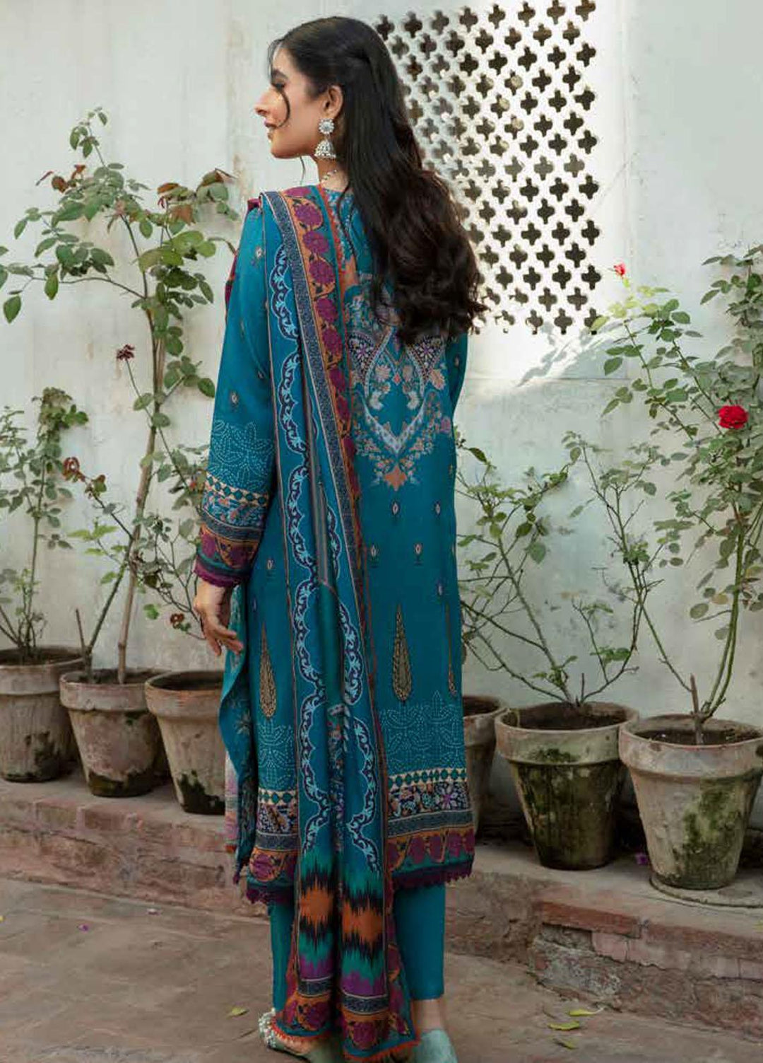 Tassawur By Florent Embroidered Karandi Suits Unstitched 3 Piece FL23T FL-6A - Winter Collection
