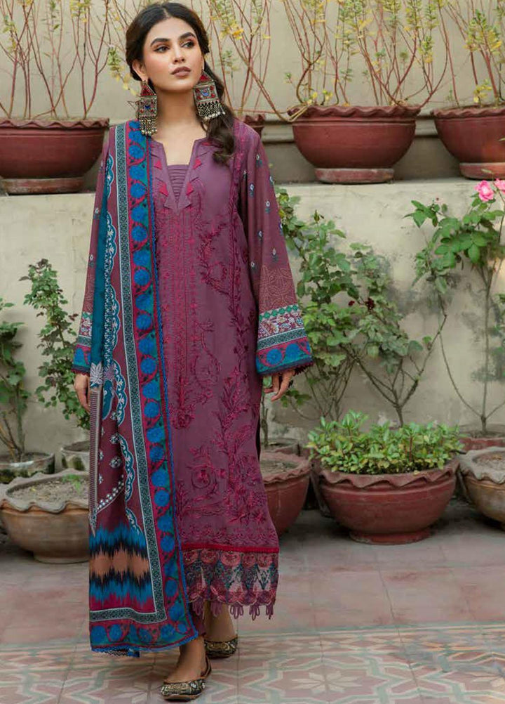 Tassawur By Florent Embroidered Karandi Suits Unstitched 3 Piece FL23T FL-6B - Winter Collection
