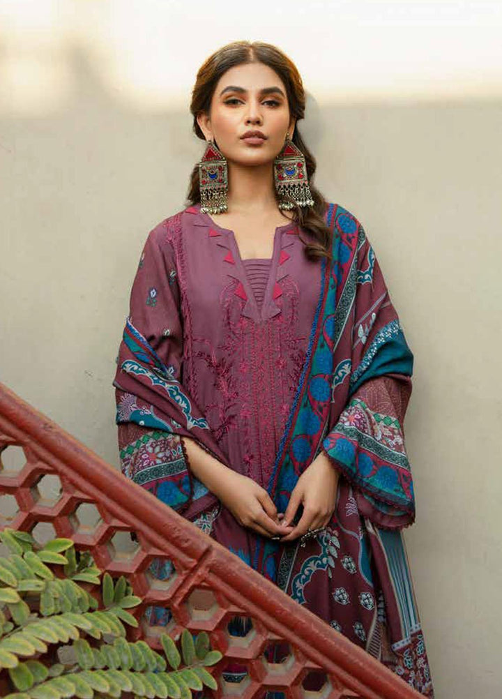 Tassawur By Florent Embroidered Karandi Suits Unstitched 3 Piece FL23T FL-6B - Winter Collection