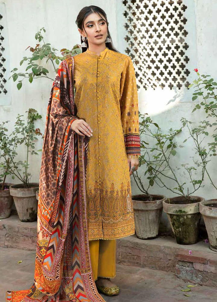 Tassawur By Florent Embroidered Karandi Suits Unstitched 3 Piece FL23T FL-8A - Winter Collection