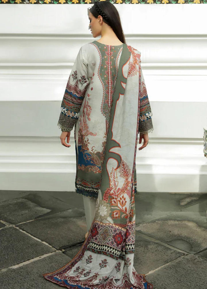 Tassawur By Florent Embroidered Karandi Suits Unstitched 3 Piece FL22T FL-1B - Winter Collection