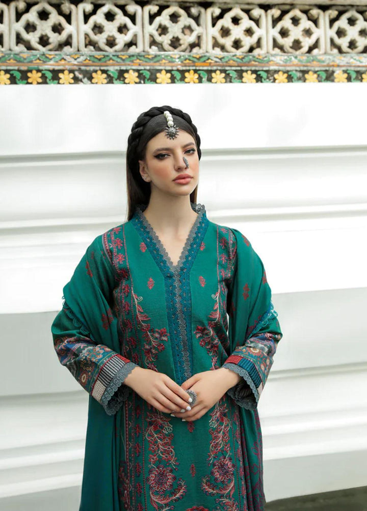 Tassawur By Florent Embroidered Karandi Suits Unstitched 3 Piece FL22T FL-2A - Winter Collection