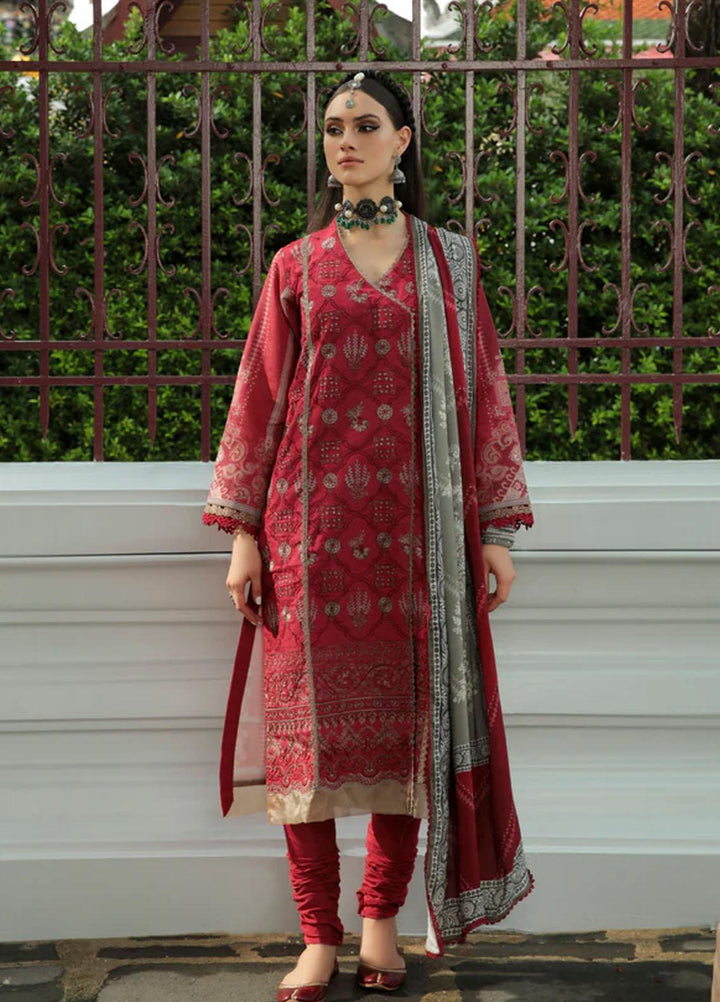 Tassawur By Florent Embroidered Karandi Suits Unstitched 3 Piece FL22T FL-3B - Winter Collection