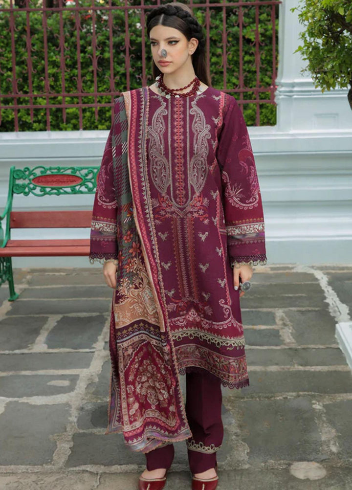 Tassawur By Florent Embroidered Karandi Suits Unstitched 3 Piece FL22T FL-6A - Winter Collection