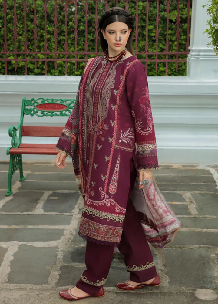Tassawur By Florent Embroidered Karandi Suits Unstitched 3 Piece FL22T FL-6A - Winter Collection