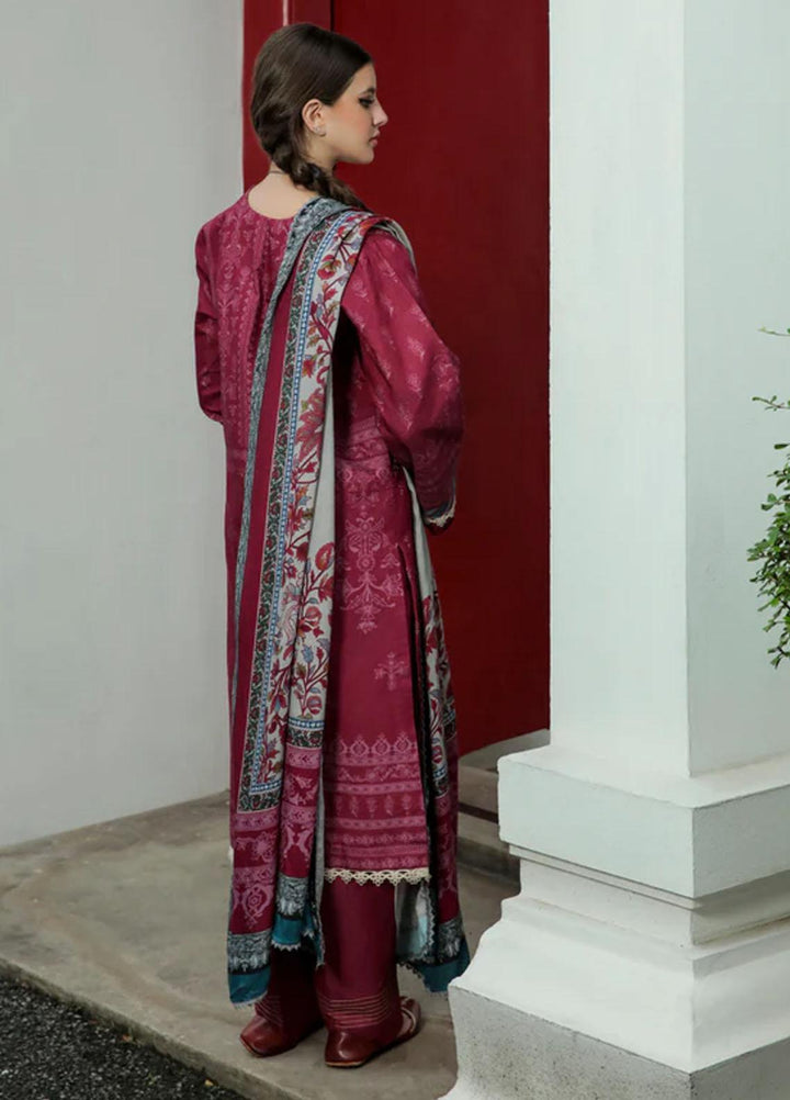 Tassawur By Florent Embroidered Karandi Suits Unstitched 3 Piece FL22T FL-7B - Winter Collection