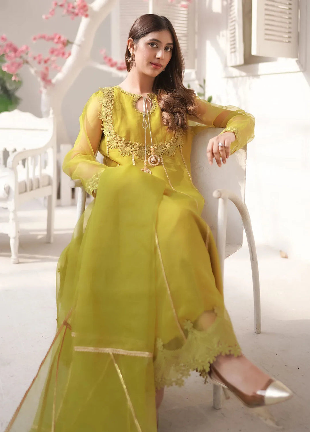 Tassawur Pret Embroidered Organza 3 Piece Suit Zebaish