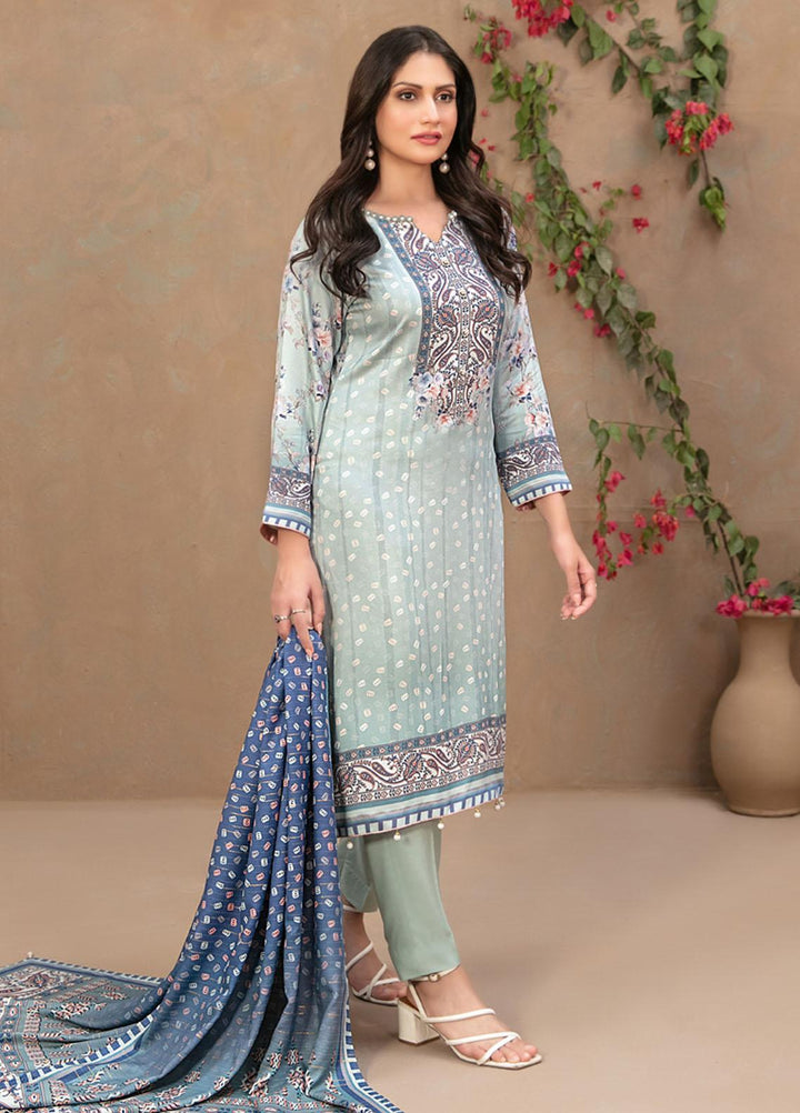 Tawakkal Fabrics Printed Satin Suits Unstitched 3 Piece TWF23ST D-9733 - Winter Collection