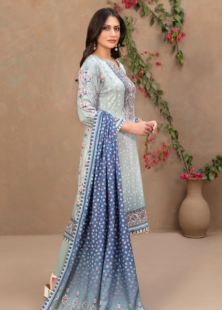 Tawakkal Fabrics Printed Satin Suits Unstitched 3 Piece TWF23ST D-9733 - Winter Collection