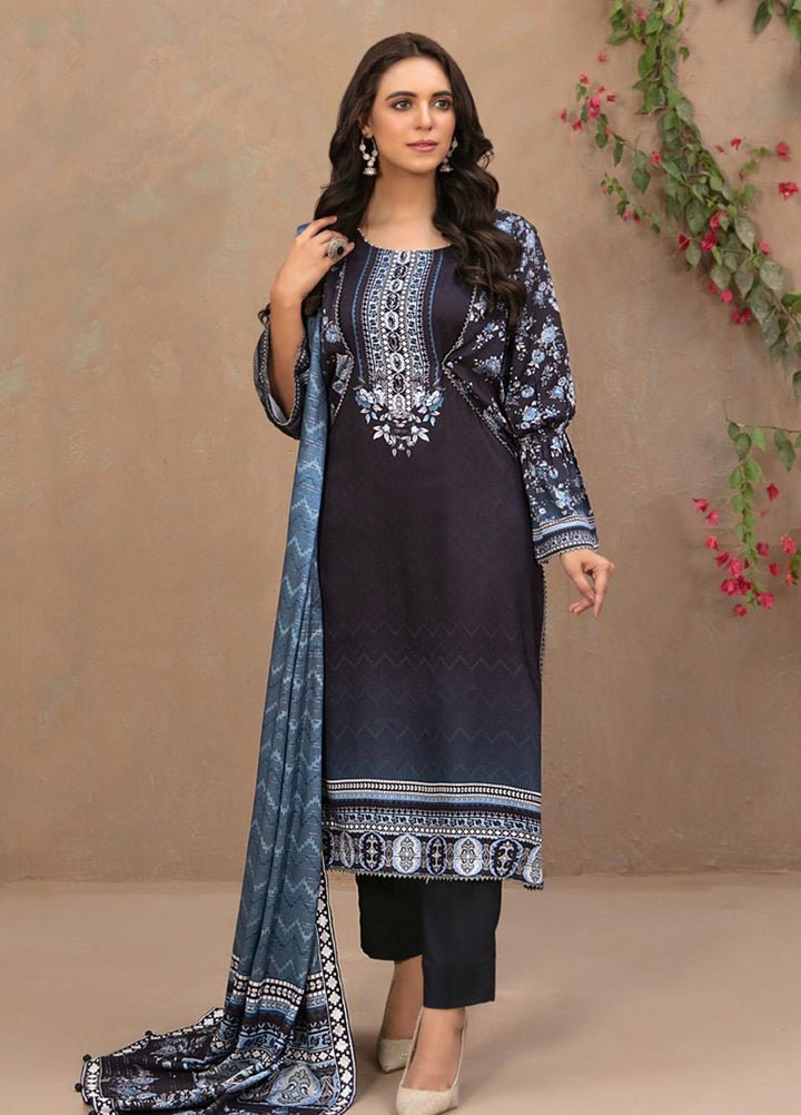 Tawakkal Fabrics Printed Satin Suits Unstitched 3 Piece TWF23ST D-9736 - Winter Collection