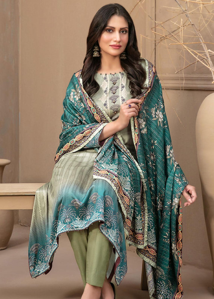 Tawakkal Fabrics Printed Satin Suits Unstitched 3 Piece TWF23ST D-9737 - Winter Collection