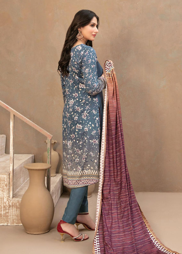 Tawakkal Fabrics Printed Satin Suits Unstitched 3 Piece TWF23ST D-9738 - Winter Collection