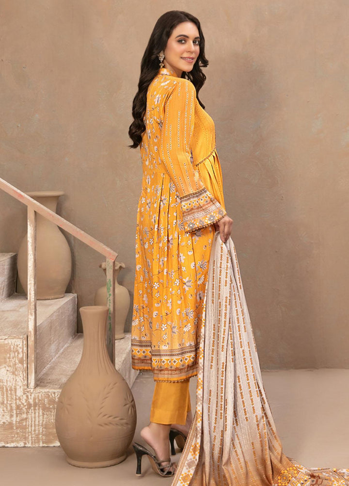 Tawakkal Fabrics Printed Satin Suits Unstitched 3 Piece TWF23ST D-9741 - Winter Collection