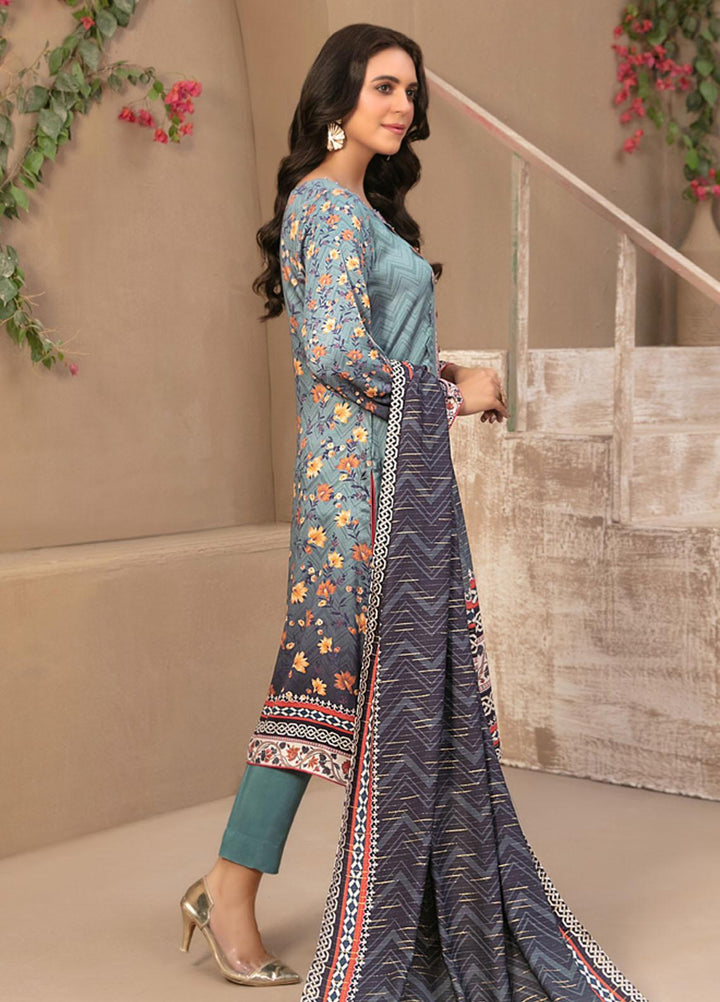 Tawakkal Fabrics Printed Satin Suits Unstitched 3 Piece TWF23ST D-9742 - Winter Collection