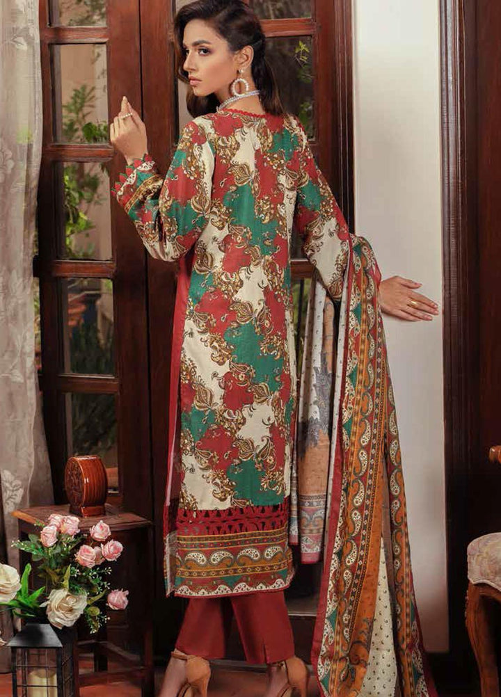 Gul Ahmed Printed  Suits Unstitched 2 Piece GA22CM TCN-22006 - Festive Collection