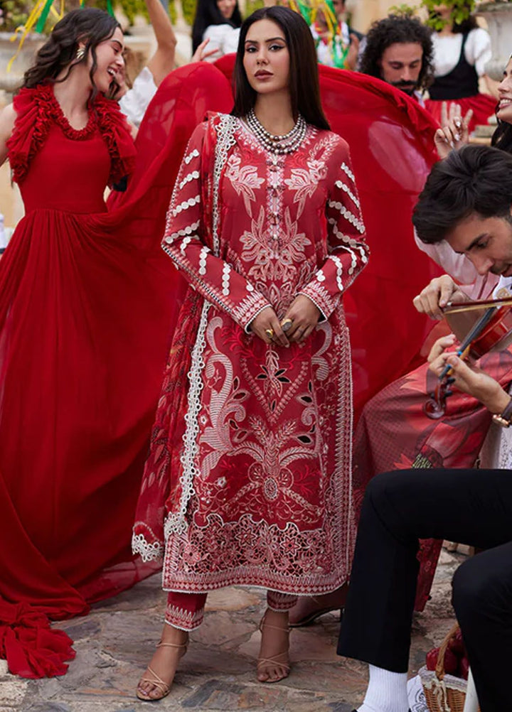 Te Amo by Mushq Embroidered Lawn Suits Unstitched 3 Piece MQ24TA D-01 Amore Affair - Luxury Summer Collection