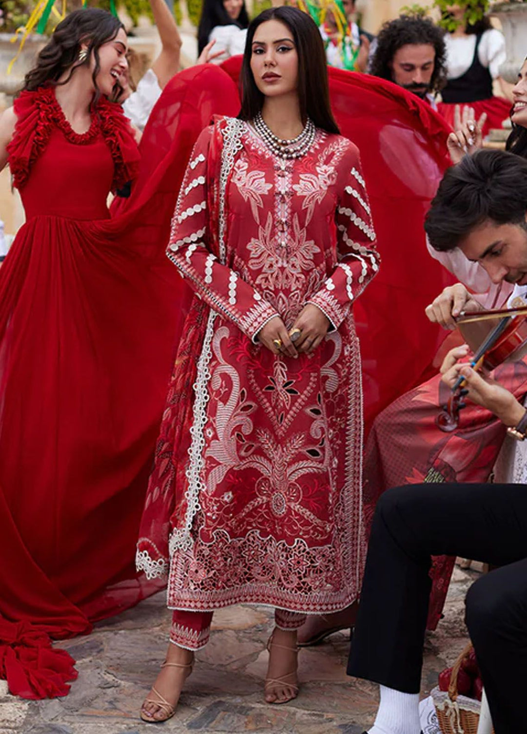 Te Amo by Mushq Embroidered Lawn Suits Unstitched 3 Piece MQ24TA D-01 Amore Affair - Luxury Summer Collection