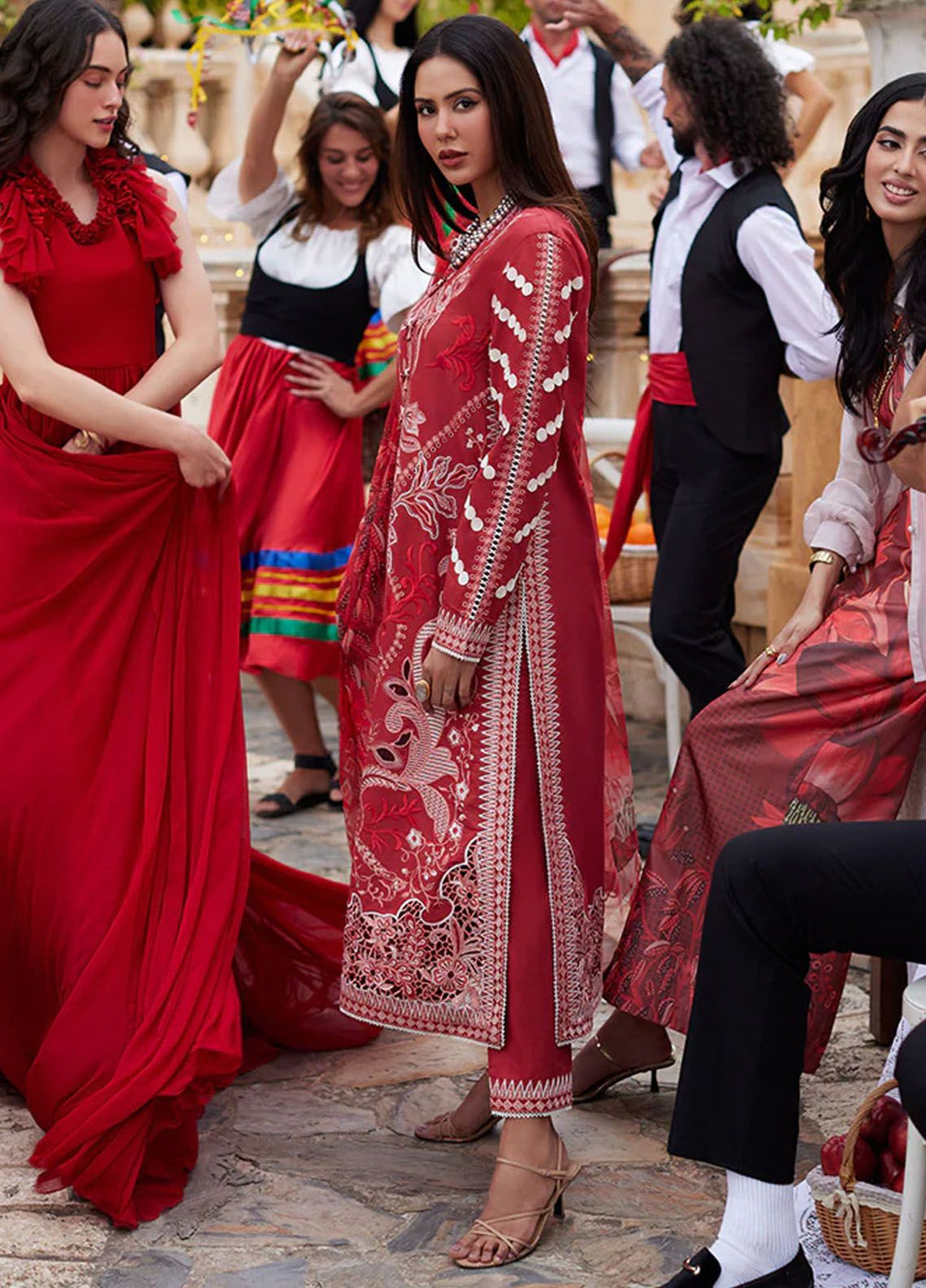 Te Amo by Mushq Embroidered Lawn Suits Unstitched 3 Piece MQ24TA D-01 Amore Affair - Luxury Summer Collection