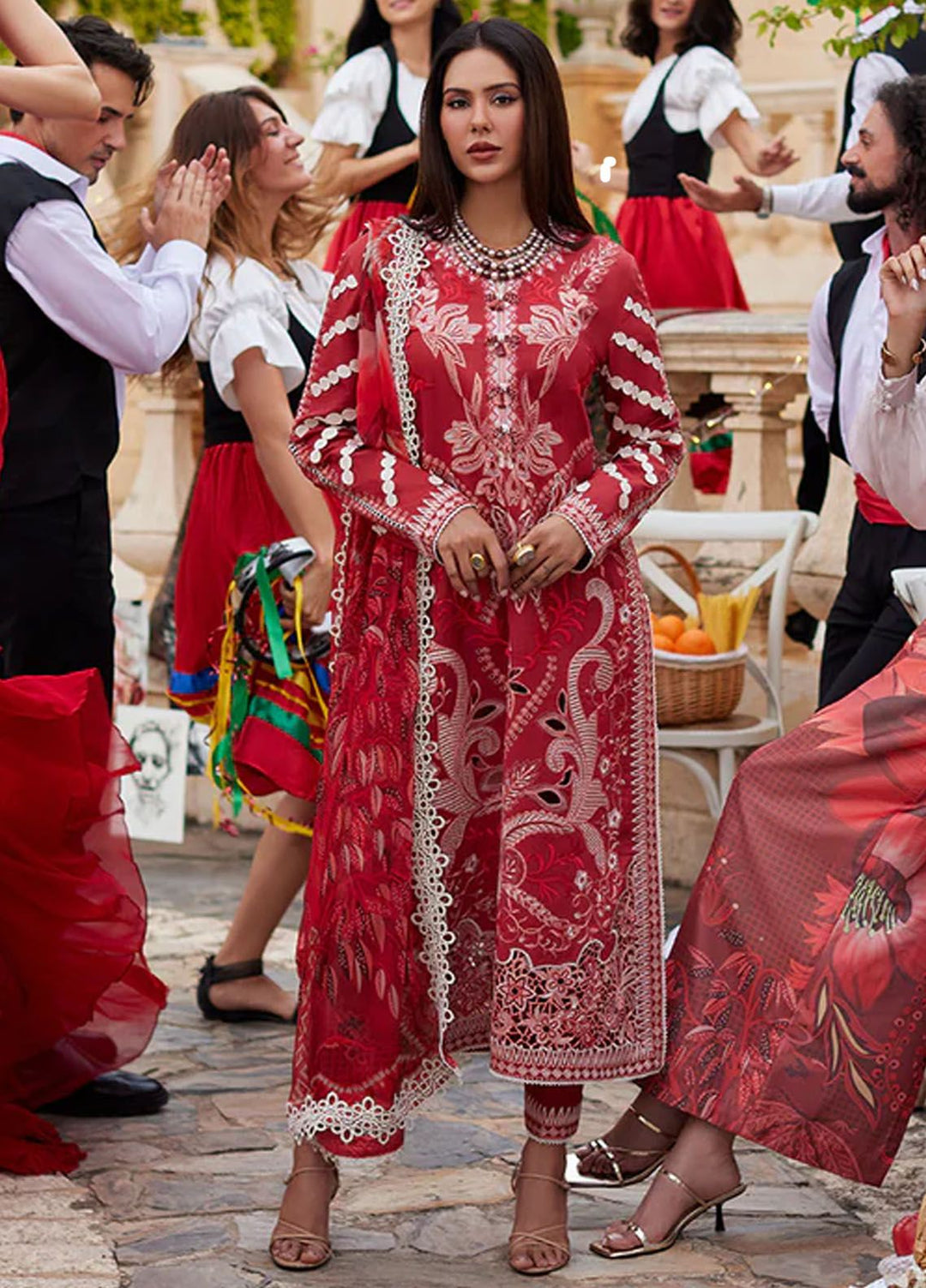 Te Amo by Mushq Embroidered Lawn Suits Unstitched 3 Piece MQ24TA D-01 Amore Affair - Luxury Summer Collection