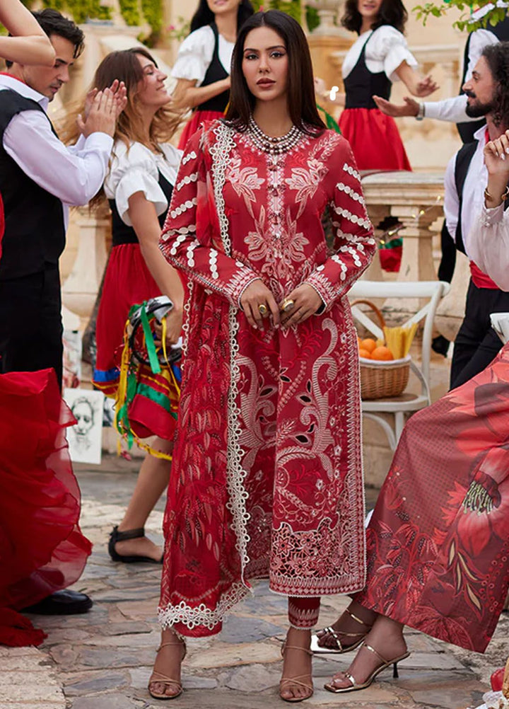 Te Amo by Mushq Embroidered Lawn Suits Unstitched 3 Piece MQ24TA D-01 Amore Affair - Luxury Summer Collection