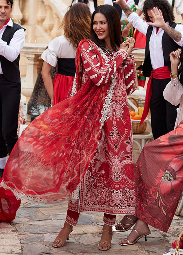 Te Amo by Mushq Embroidered Lawn Suits Unstitched 3 Piece MQ24TA D-01 Amore Affair - Luxury Summer Collection