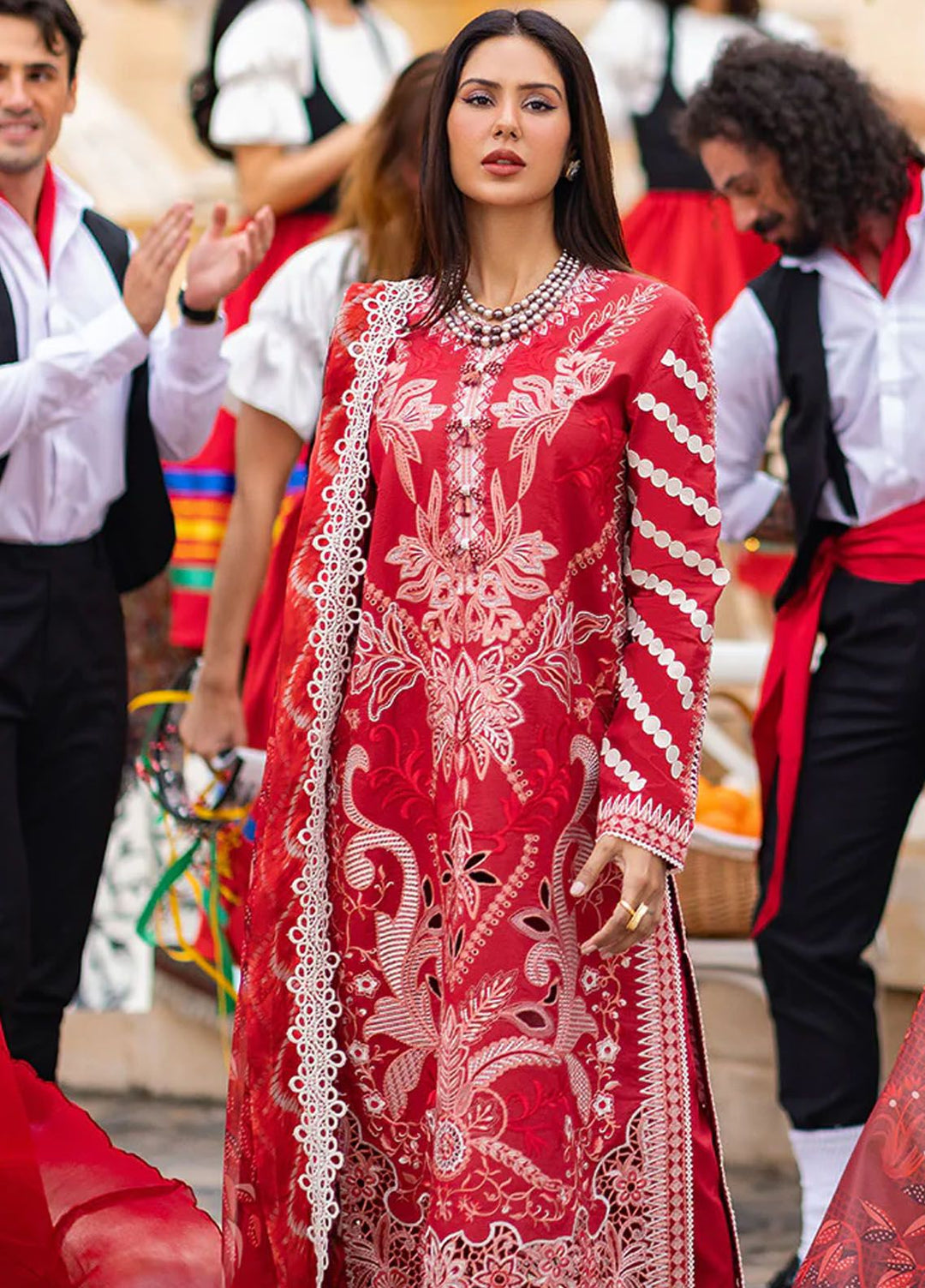 Te Amo by Mushq Embroidered Lawn Suits Unstitched 3 Piece MQ24TA D-01 Amore Affair - Luxury Summer Collection