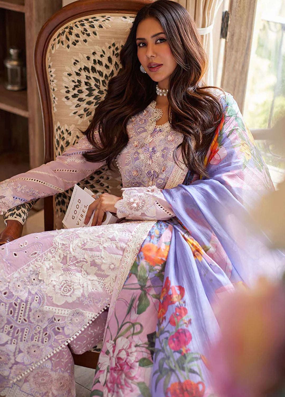 Te Amo by Mushq Embroidered Lawn Suits Unstitched 3 Piece MQ24TA D-04 Tuscany Temptation - Luxury Summer Collection