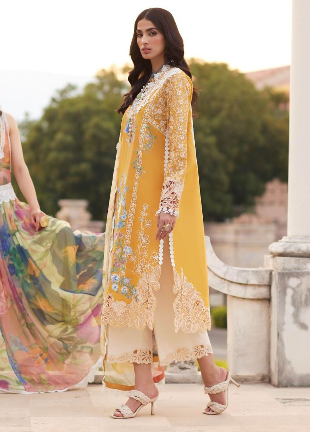 Te Amo by Mushq Embroidered Lawn Suits Unstitched 3 Piece MQ24TA D-05 Milano Moda - Luxury Summer Collection