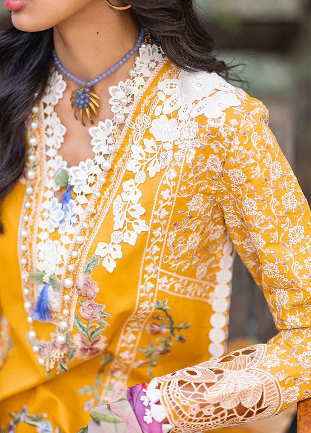 Te Amo by Mushq Embroidered Lawn Suits Unstitched 3 Piece MQ24TA D-05 Milano Moda - Luxury Summer Collection