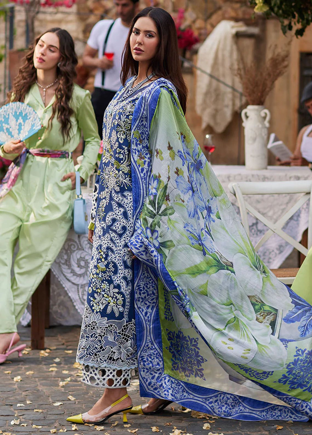 Te Amo by Mushq Embroidered Lawn Suits Unstitched 3 Piece MQ24TA D-06 Modena Magic - Luxury Summer Collection