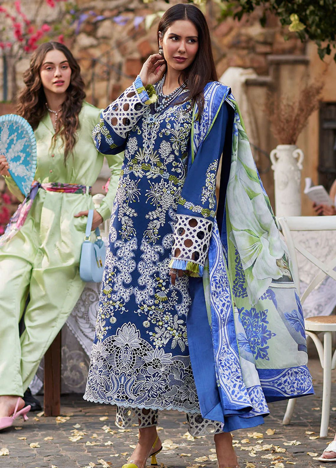 Te Amo by Mushq Embroidered Lawn Suits Unstitched 3 Piece MQ24TA D-06 Modena Magic - Luxury Summer Collection