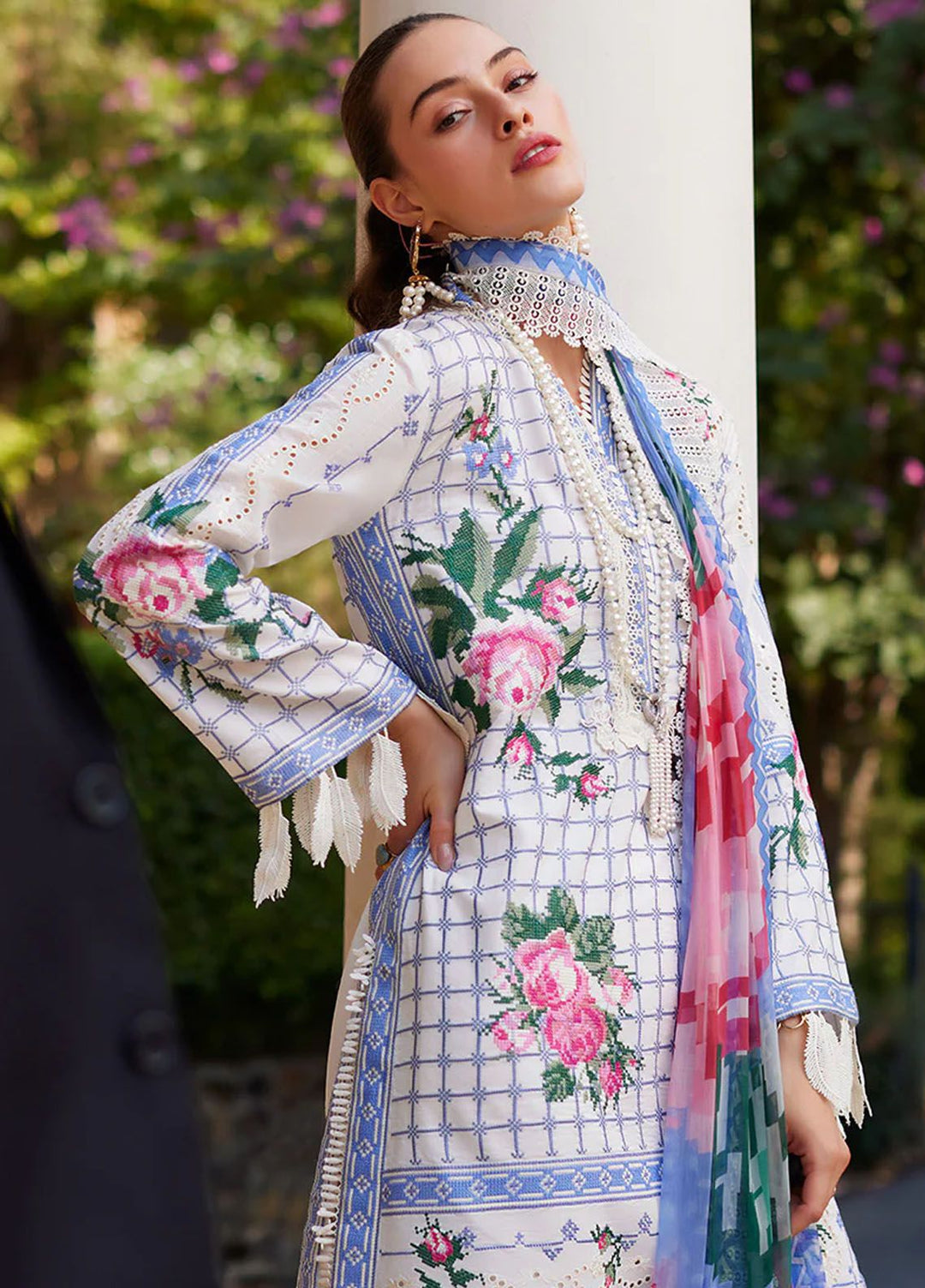 Te Amo by Mushq Embroidered Lawn Suits Unstitched 3 Piece MQ24TA D-07 Bella Belleza - Luxury Summer Collection
