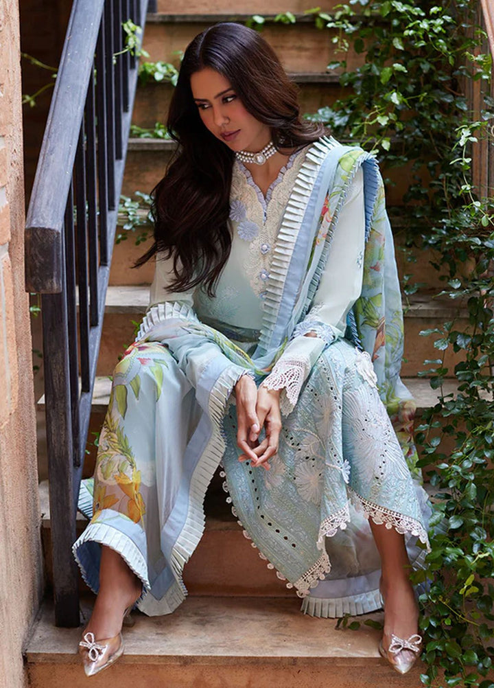 Te Amo by Mushq Embroidered Lawn Suits Unstitched 3 Piece MQ24TA D-08 Capri Charm - Luxury Summer Collection