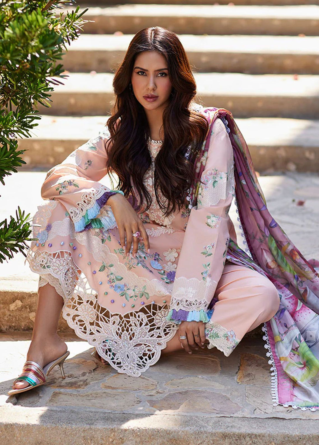 Te Amo by Mushq Embroidered Lawn Suits Unstitched 3 Piece MQ24TA D-09 Italiano Intrigue - Luxury Summer Collection