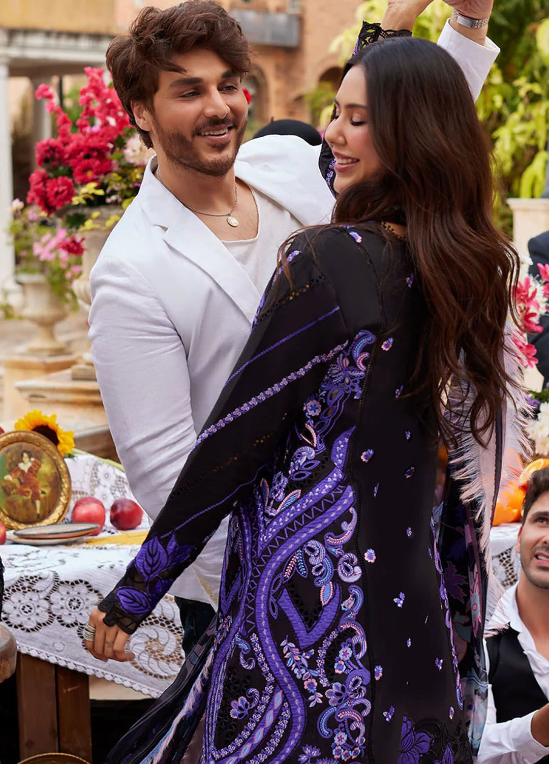 Te Amo by Mushq Embroidered Lawn Suits Unstitched 3 Piece MQ24TA D-10 Sardinia Splendor - Luxury Summer Collection