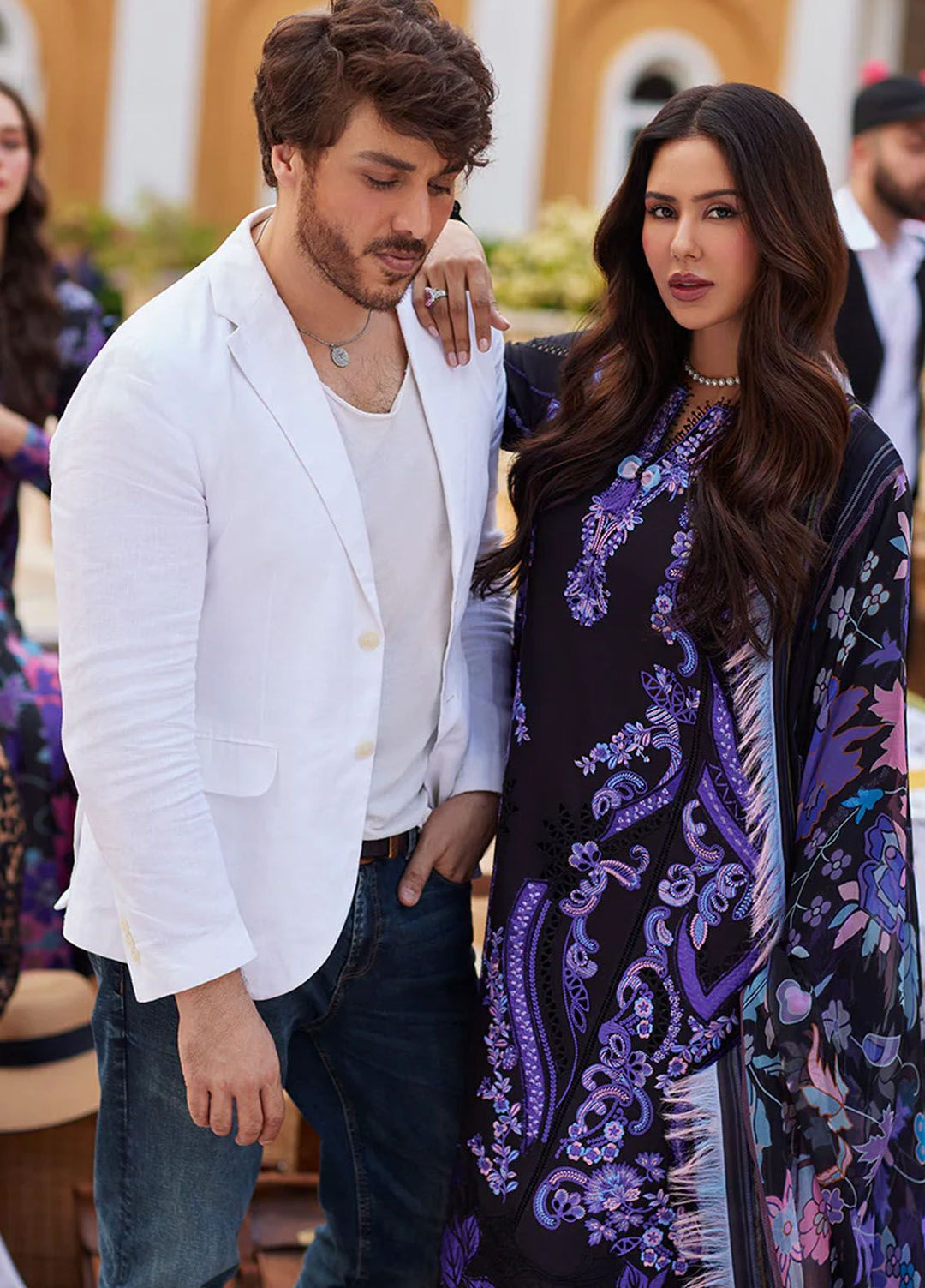 Te Amo by Mushq Embroidered Lawn Suits Unstitched 3 Piece MQ24TA D-10 Sardinia Splendor - Luxury Summer Collection