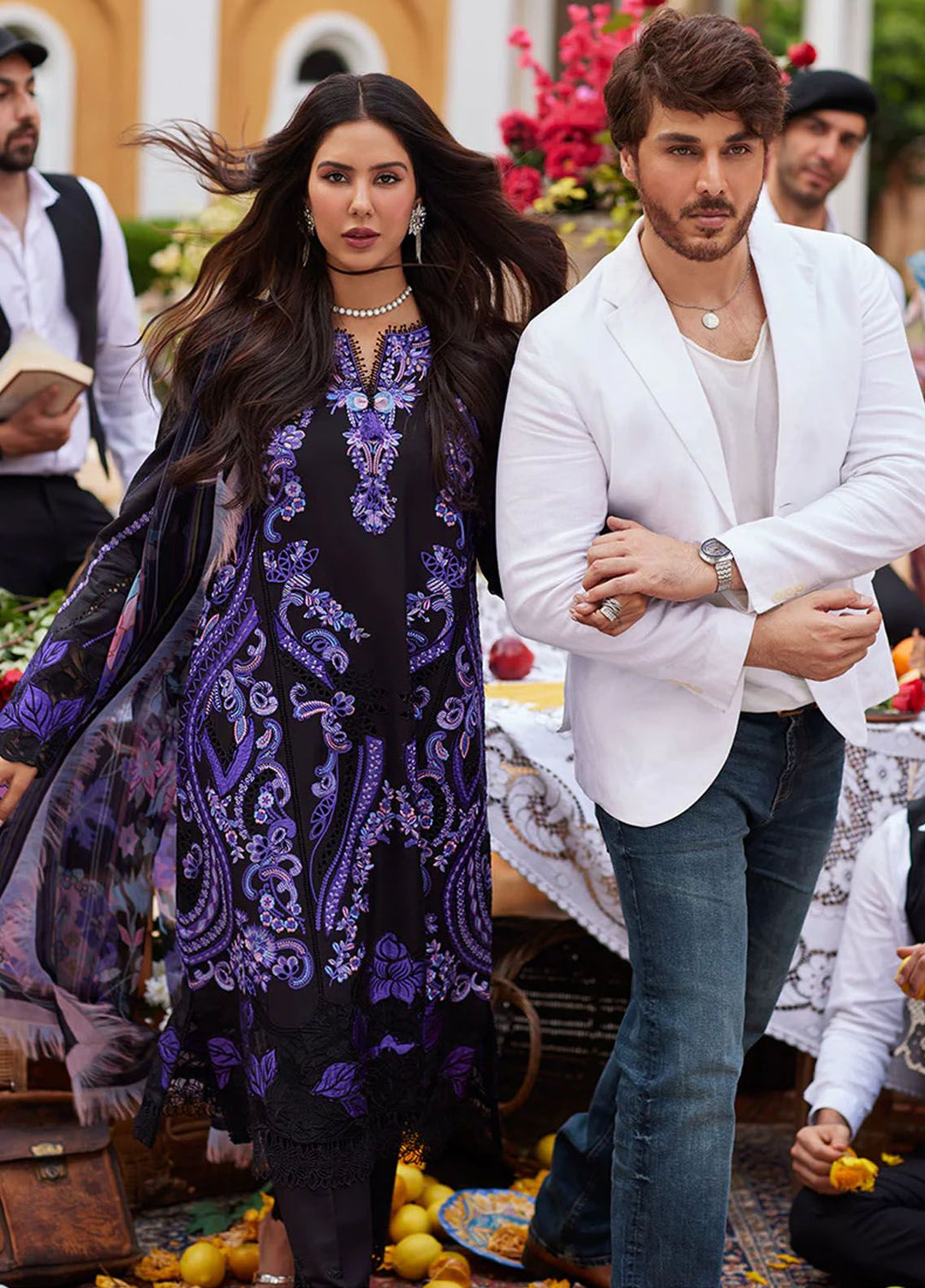 Te Amo by Mushq Embroidered Lawn Suits Unstitched 3 Piece MQ24TA D-10 Sardinia Splendor - Luxury Summer Collection