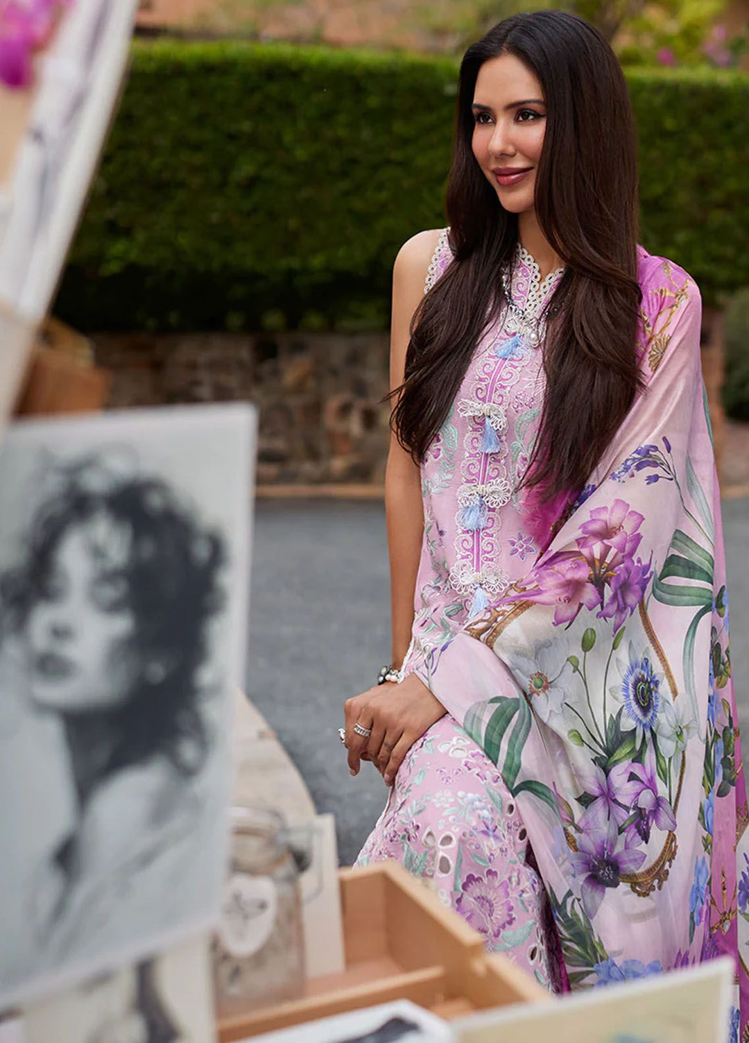 Te Amo by Mushq Embroidered Lawn Suits Unstitched 3 Piece MQ24TA D-11 Florence Finesse - Luxury Summer Collection