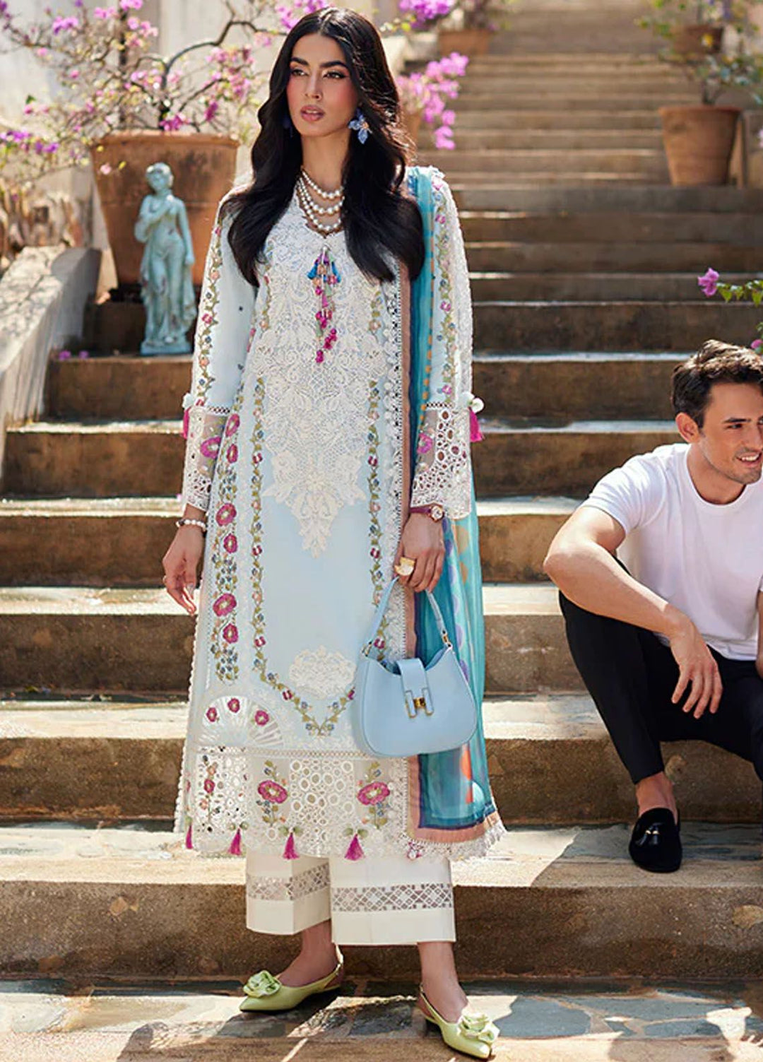 Te Amo by Mushq Embroidered Lawn Suits Unstitched 3 Piece MQ24TA D-14 Lucca Lure - Luxury Summer Collection