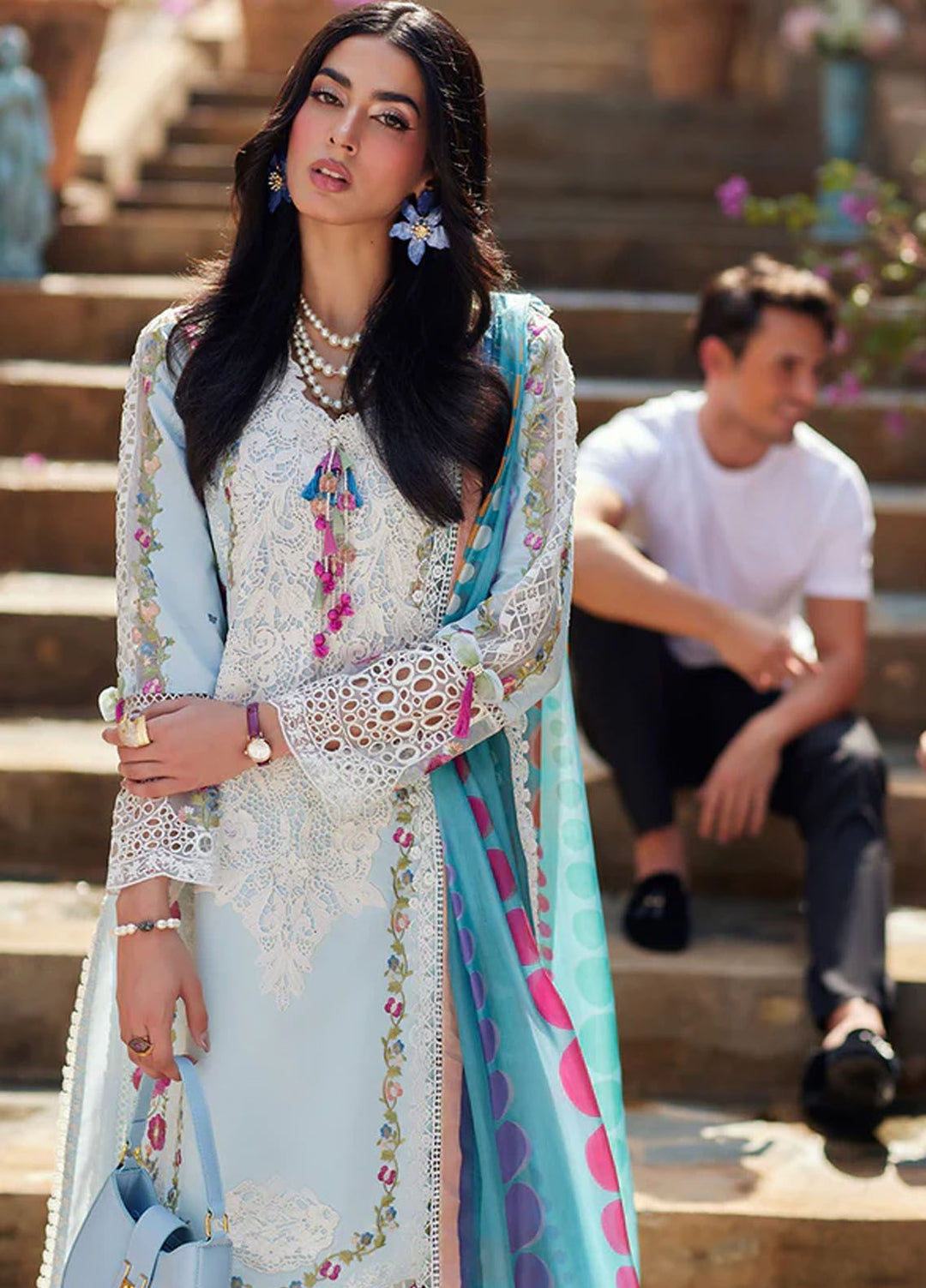 Te Amo by Mushq Embroidered Lawn Suits Unstitched 3 Piece MQ24TA D-14 Lucca Lure - Luxury Summer Collection