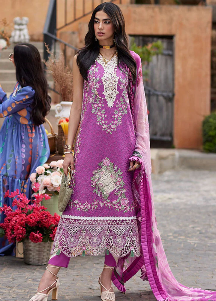 Te Amo by Mushq Embroidered Lawn Suits Unstitched 3 Piece MQ24TA D-15 Roma Rapture - Luxury Summer Collection