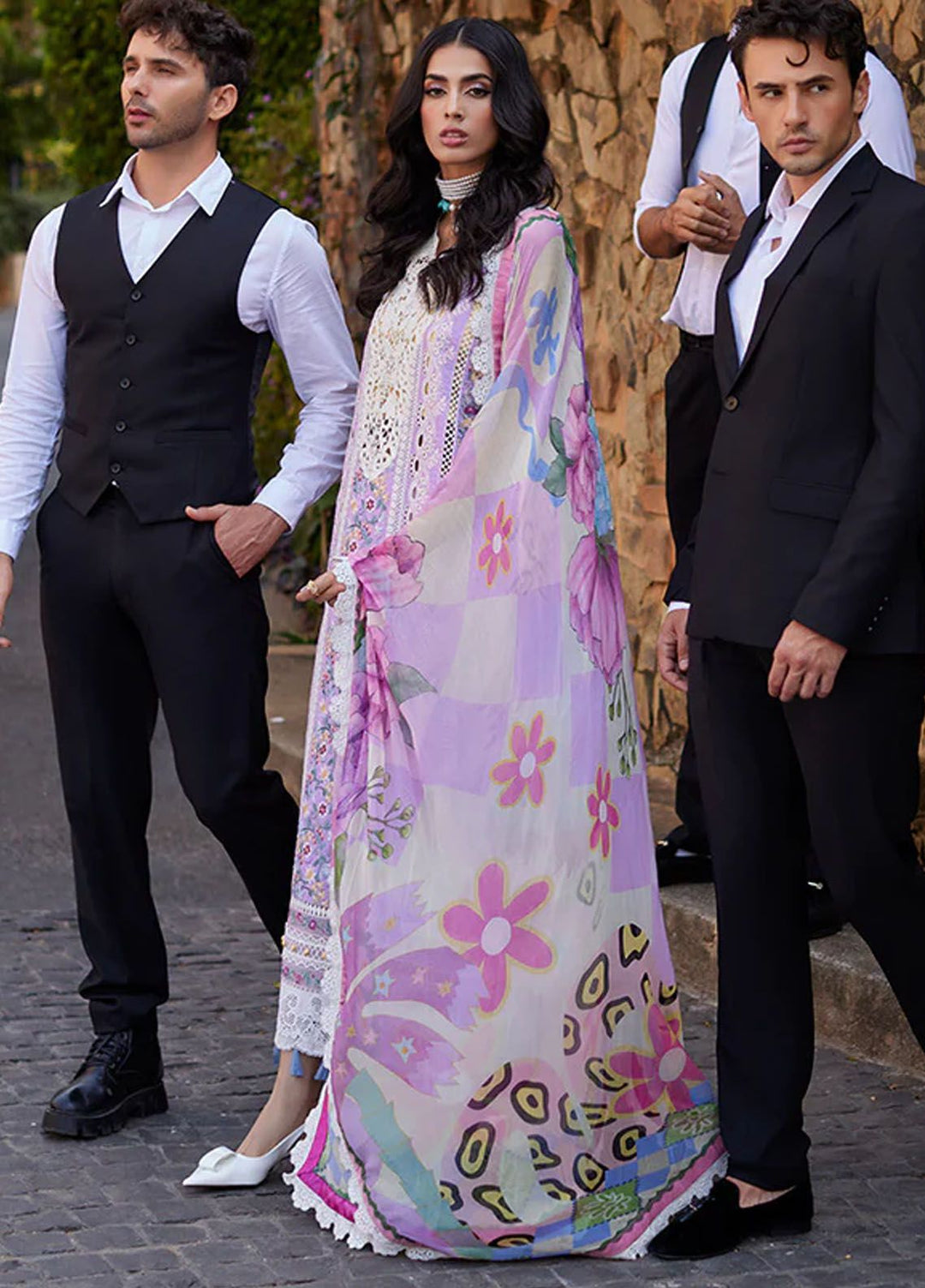 Te Amo by Mushq Embroidered Lawn Suits Unstitched 3 Piece MQ24TA D-16 Amalfi Alure - Luxury Summer Collection