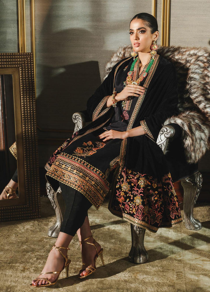 Tehwaar By Rang Rasiya Embroidered Raw Silk Suits Unstitched 3 Piece RR22T D-03 Roshan Aara - Luxury Collection