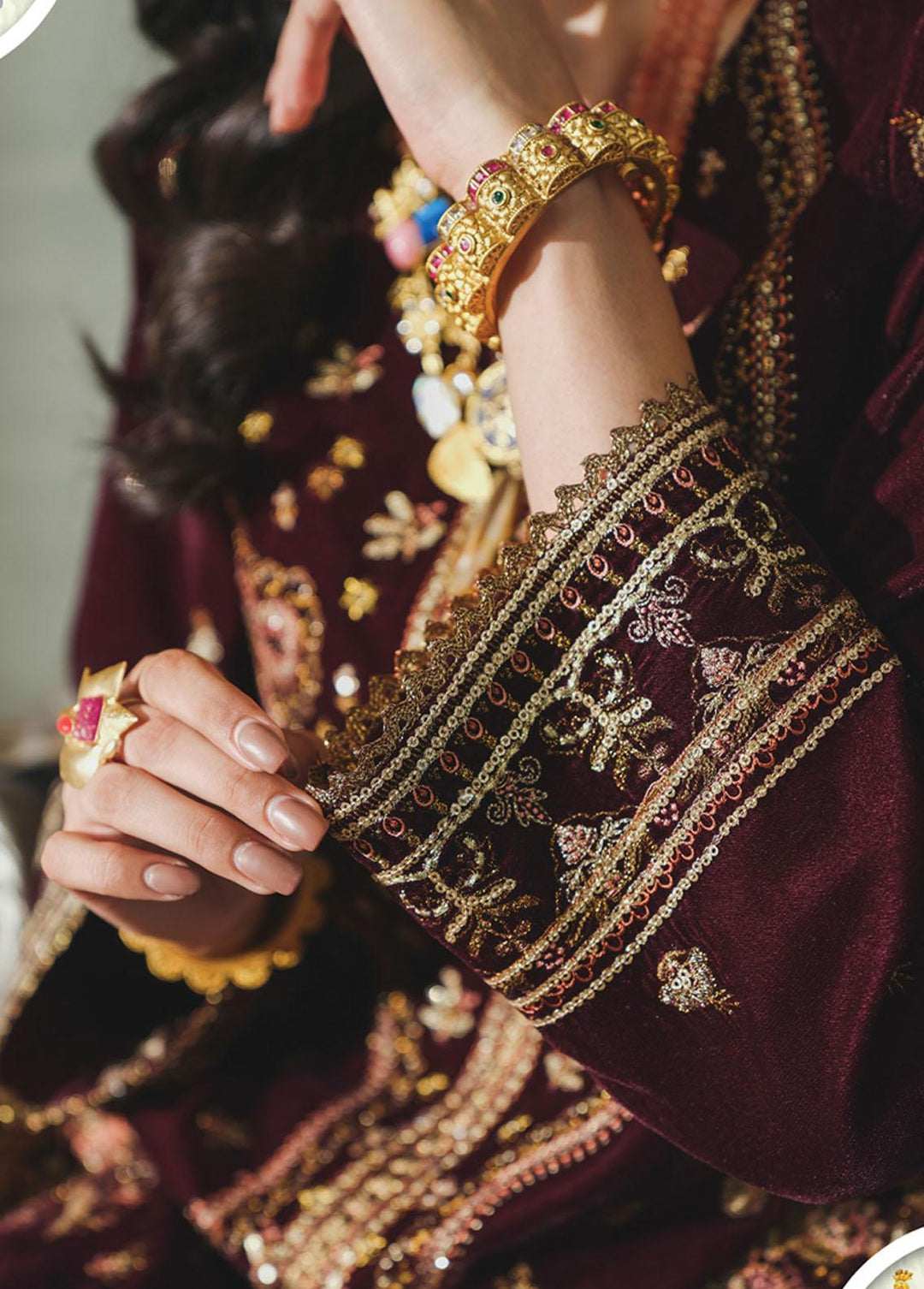 Tehwaar By Rang Rasiya Embroidered Velvet Suits Unstitched 3 Piece RR22T D-04 Meher-un-Nisa - Luxury Collection