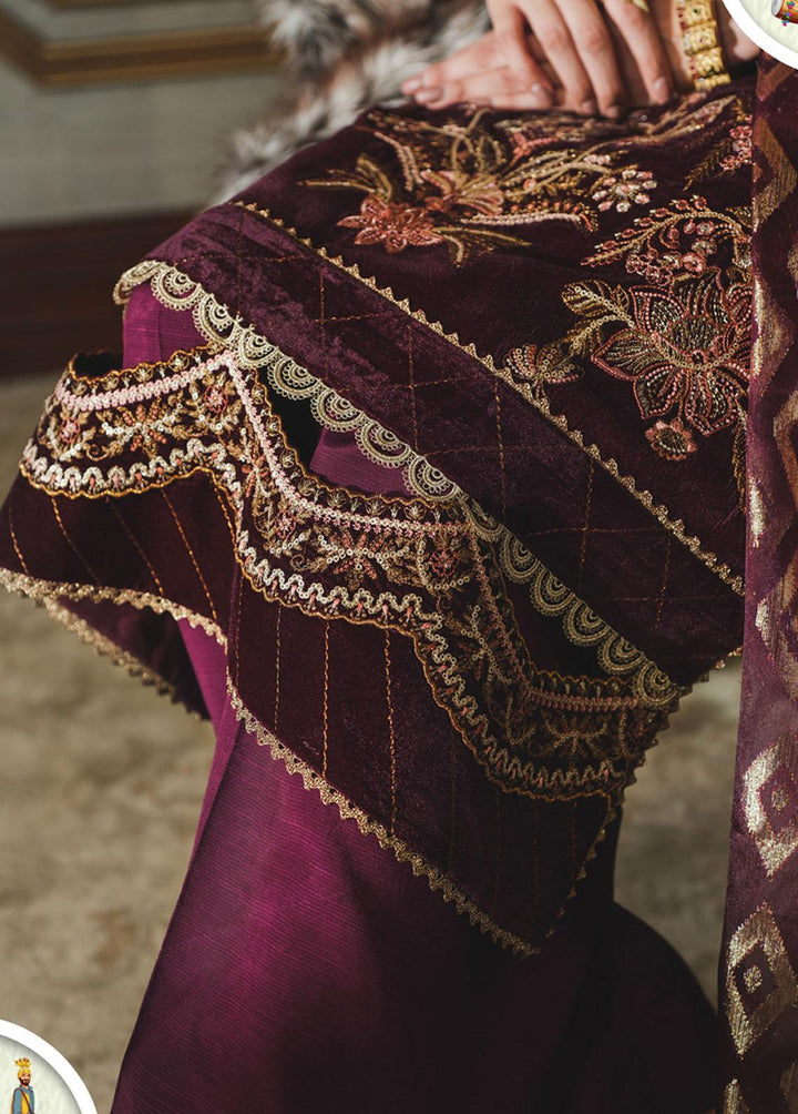 Tehwaar By Rang Rasiya Embroidered Velvet Suits Unstitched 3 Piece RR22T D-04 Meher-un-Nisa - Luxury Collection