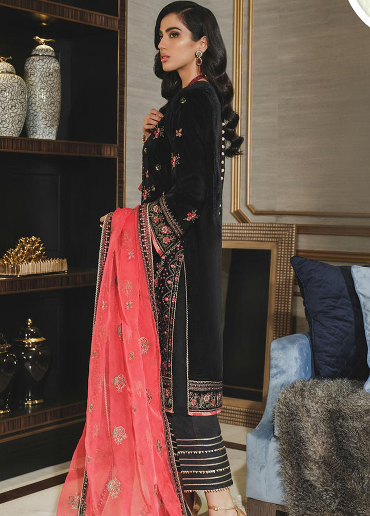 Tehwaar By Rang Rasiya Embroidered Velvet Suits Unstitched 3 Piece RR22T D-06 Gulmeena - Luxury Collection