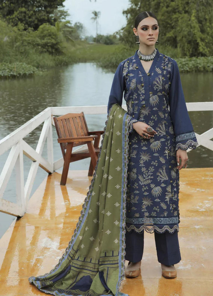 Tehzeeb By Aabyaan Embroidered Karandi Suits Unstitched 3 Piece ABY22T AK-01 Tabeer - Winter Collection