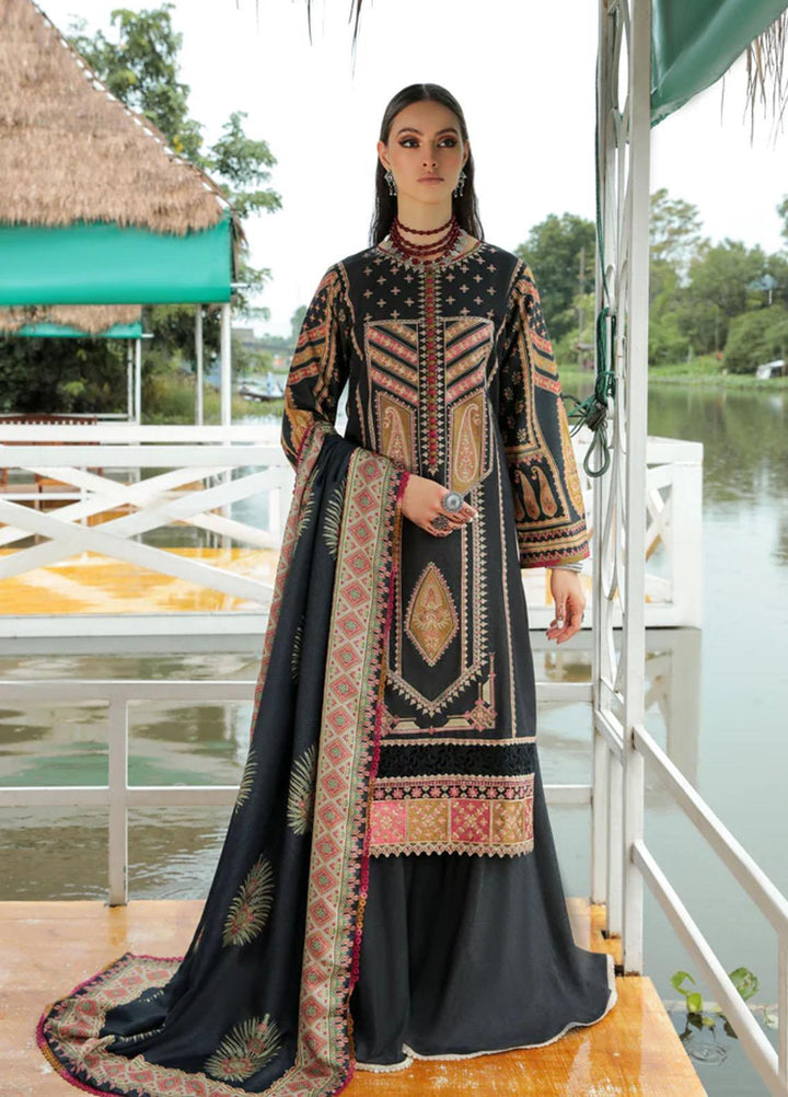 Tehzeeb By Aabyaan Embroidered Karandi Suits Unstitched 3 Piece ABY22T AK-02 Kashaf - Winter Collection