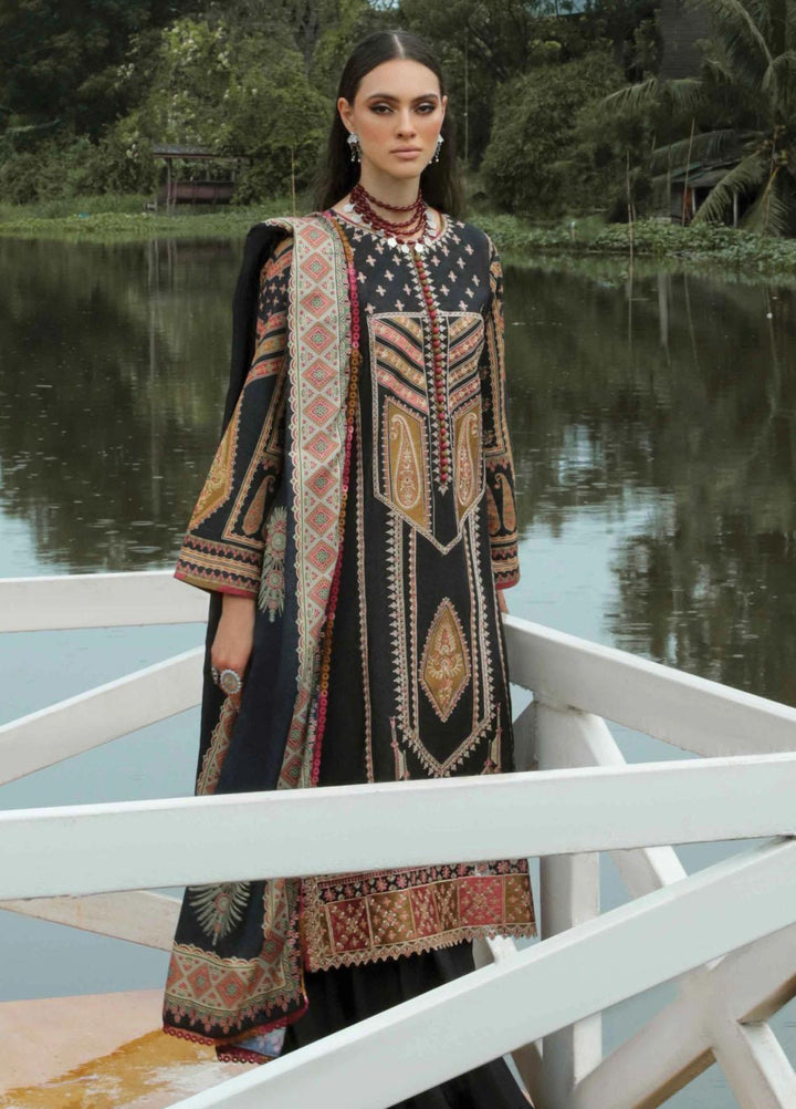 Tehzeeb By Aabyaan Embroidered Karandi Suits Unstitched 3 Piece ABY22T AK-02 Kashaf - Winter Collection