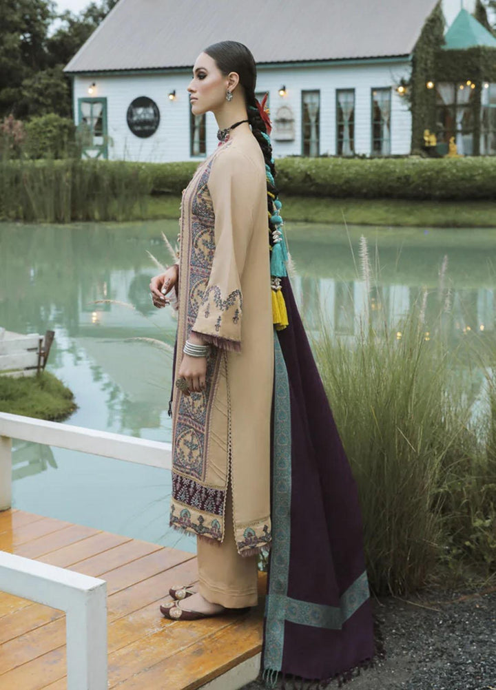 Tehzeeb By Aabyaan Embroidered Karandi Suits Unstitched 3 Piece ABY22T AK-03 Gumaan - Winter Collection